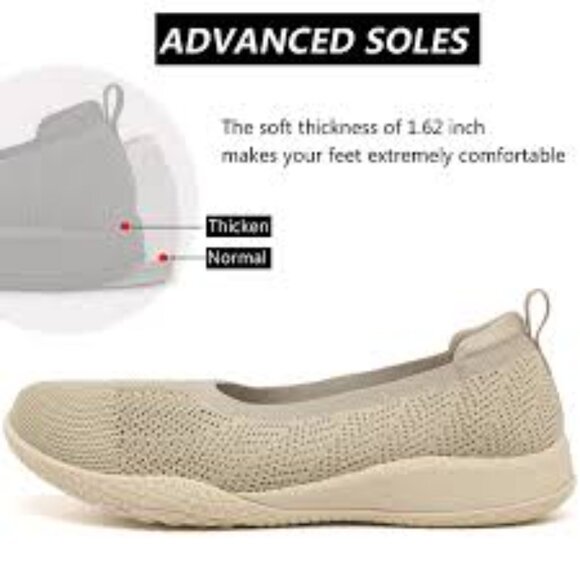 LEDINEY WOMEN'S GO WALK FLAT COMFORTABLE SNEAKERS SIZE 41.5 NEW WITHOUT TAG - Picture 11 of 11